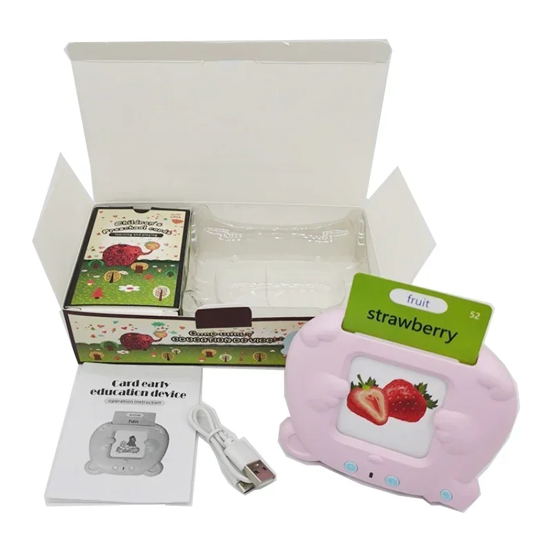 Learning Machine for Kid Talking Flash Cards Kindergarten Kids Language Electronic Audio Book LearnEnglish German Spanish French 3