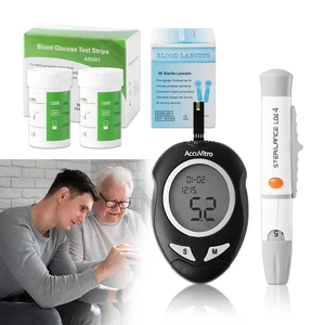 Blood Glucose Meter Blood Sugar Test Kit Diabetes Home Glucometer with 50pcs Strips Glucometer Kit Diabetes Blood Sugar Monitor