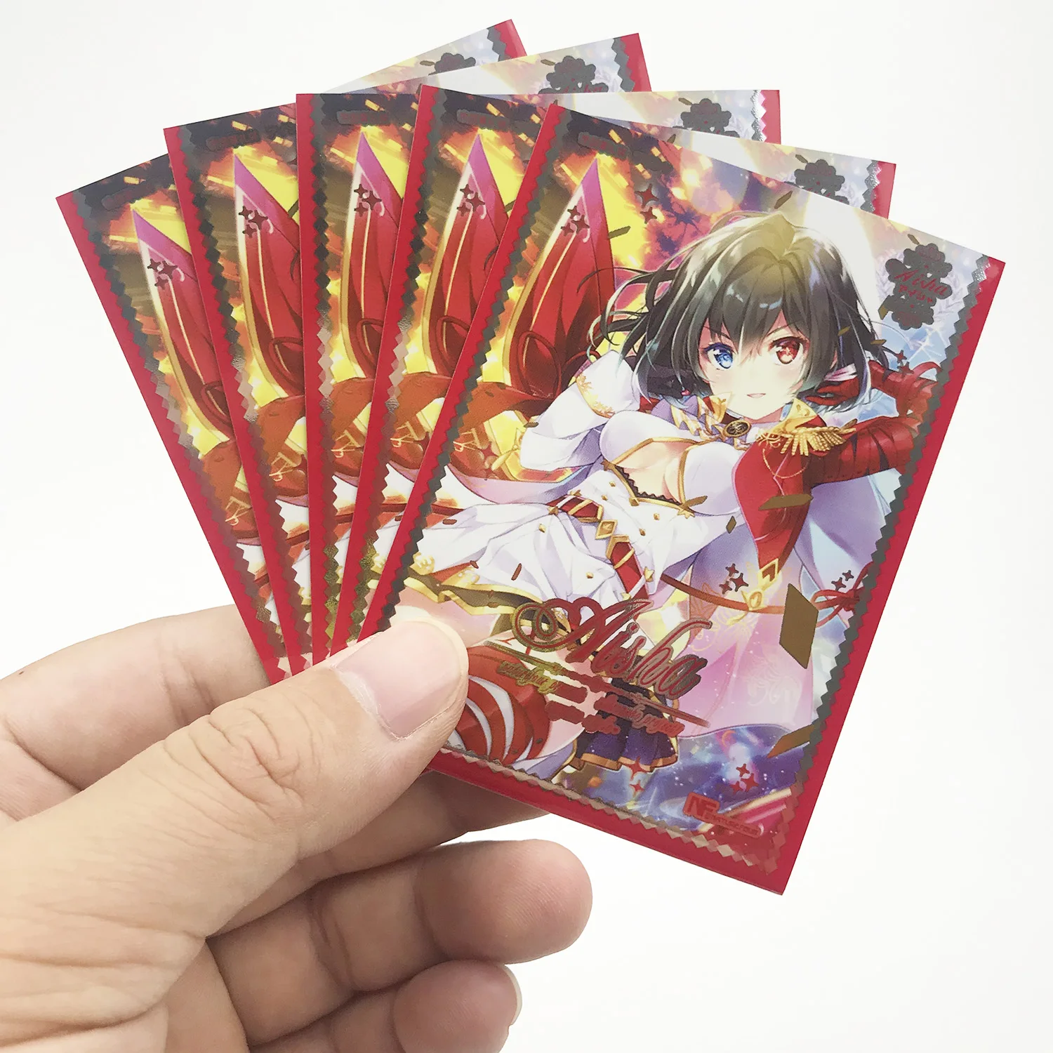 60 Buah/Tas Lengan Kartu Anime TCG 66X91Mm Kartu Game Pelindung