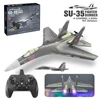 52.5CM SU-35 RC Plane 2.4G With LED Lights 6D Inverted Flight Stunts Big Aircraft Remote Control Glider Airplane EPP Foam Toys 1