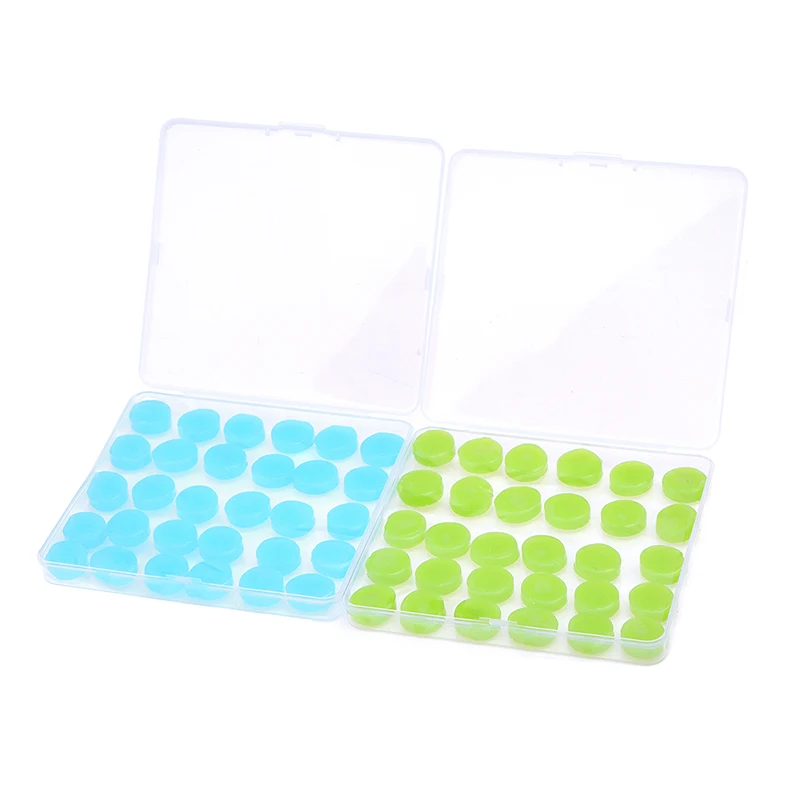 Silicone Ear Plugs Noise Reduction Sleep Anti Canceling Sound Insulation Earplug Protection Sleeping Reusable Ear Plugs 30PCS silicone earplugs foam earplugs