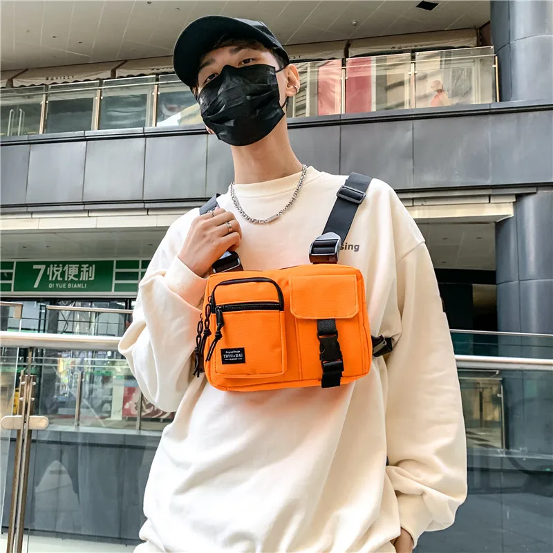 Men's and Women's General Bag Sports Style Fashion Couple's Street Hip Hop Cool Handsome Chest Bag Backpack 2022 New on New Bag