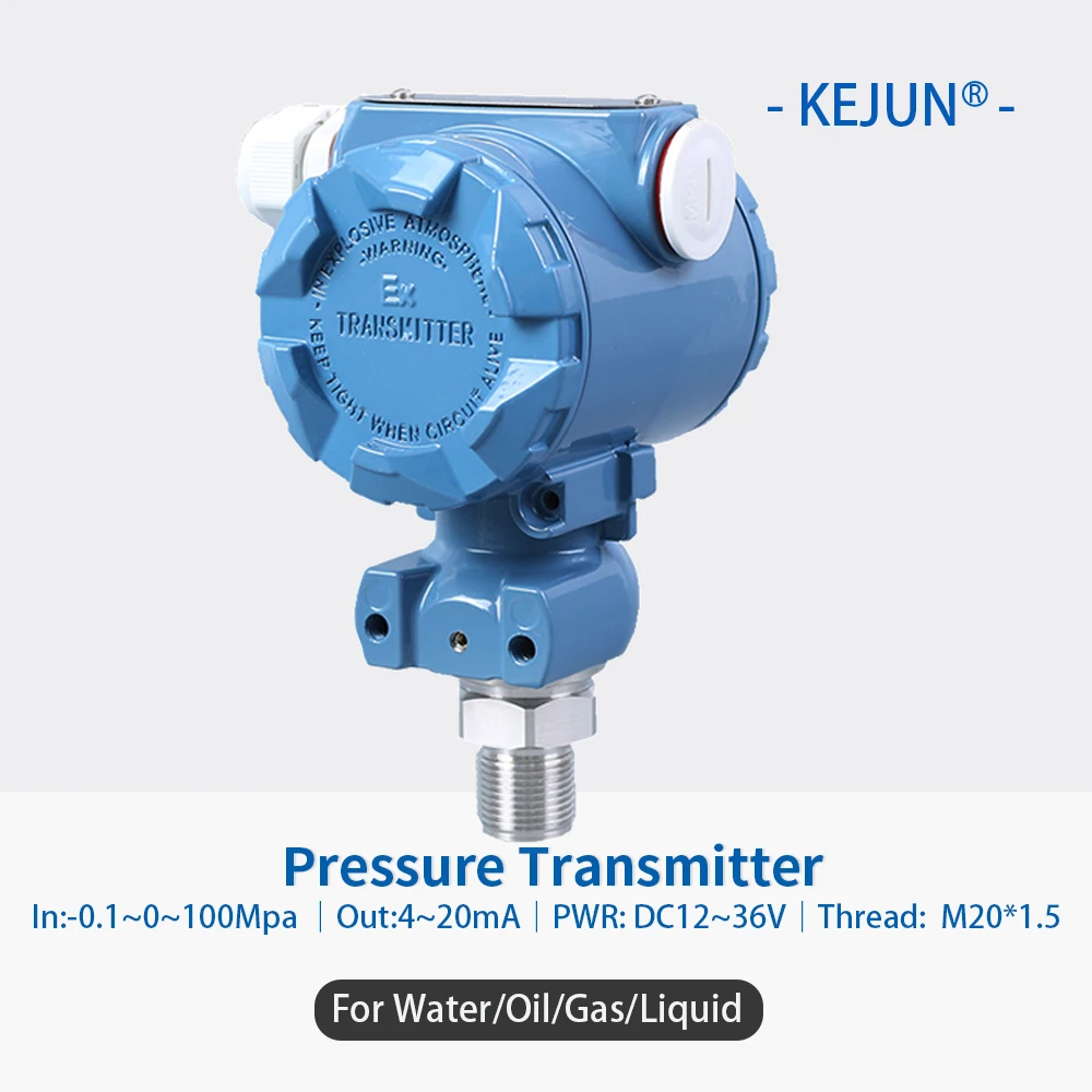 

4-20ma Capacitive Pressure Transmitter Water Diesel Fuel Tank Pressure Sensor M20*1.5 Piezoelectric Pressure Transmitter