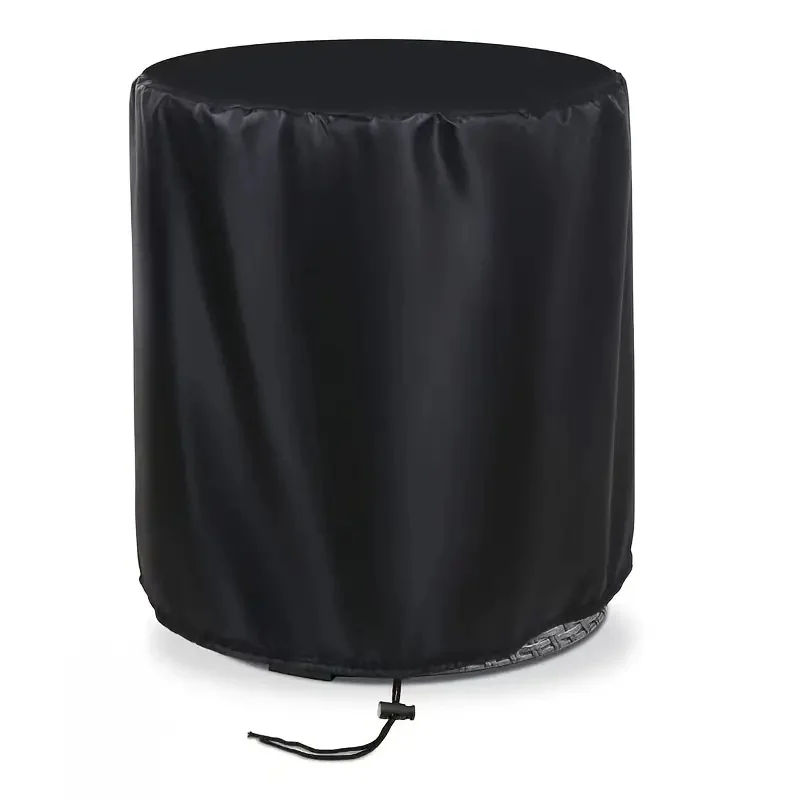 

Круглая Водонепроницаемая Крышка для барного стола 420D из ткани Оксфорд, с завязками, для маленького кофейного коктейля, уличная мебель, боковой столик