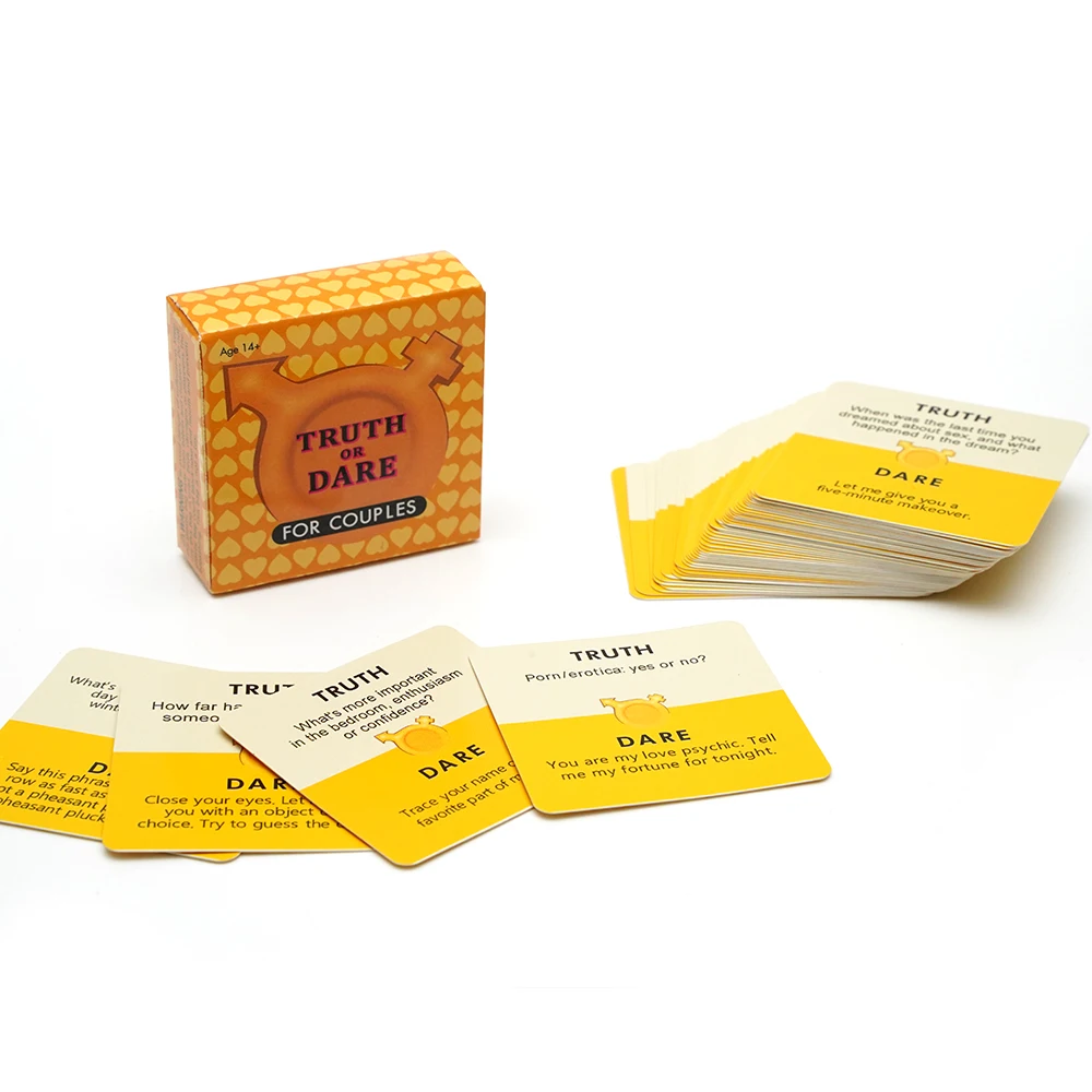 Mini Size Truth Or Dare Couples Game Cards Travel Portables Valentine'S Day Gifts Party Entertainment Perfect Date Night 51 Card 2