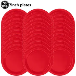 Vibrant Red Party Tableware Set for Celebrations and Events (Blue)