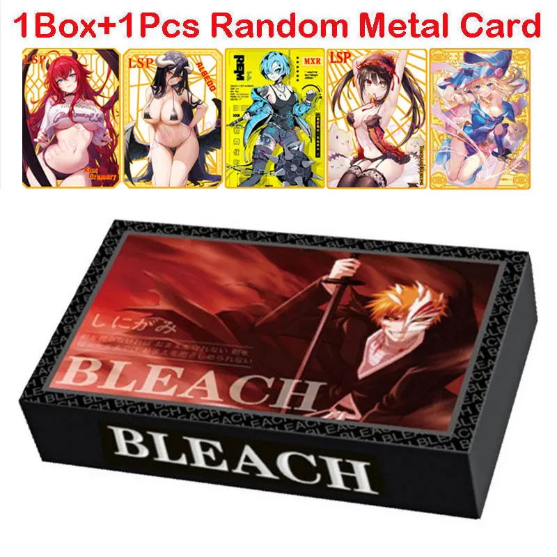 

New Bleach Tokyo Ghoul Attach On Titan Collection Card Kurosaki Ichigo Booster Box Doujin Toys And Hobbies Gift With Metal Card