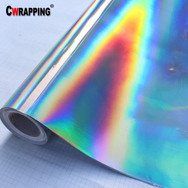 Schwarz Regenbogen Silber Chrom Vinyl Auto Wrap Film Folie Für Car Wrapping  Self Adhesive Vinyl Aufkleber Auto Fahrzeug Aufkleber - AliExpress