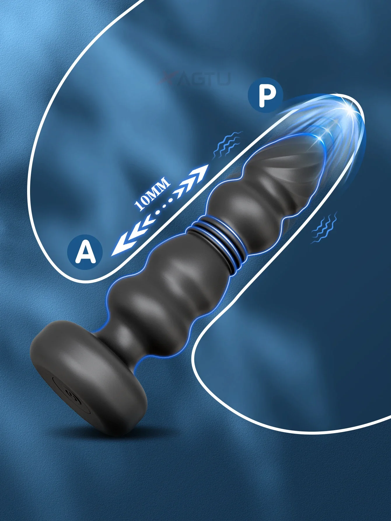 Thrusting Butt Plug Vibrator Anal Beads Male Prostate Massager Telescopic Vibrating Anal Plug Stimulator Sex Toys for Women Men Thrusting Butt Plug Vibrator Anal Beads Male Prostate Massager Telescopic Vibrating Anal Plug Stimulator Sex Toys for Women Men