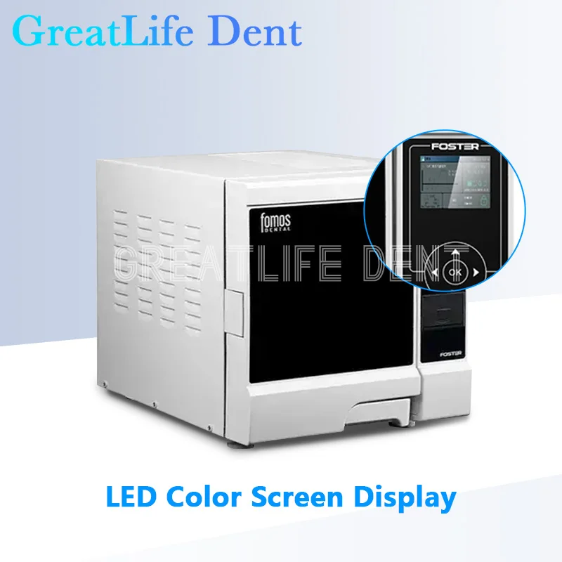 

GreatLife Dent Dental Class B Autoclave FOSTER PLUS 8L 12L Surgical Autoclave Steam Sterilizer Disinfecting Cabinet