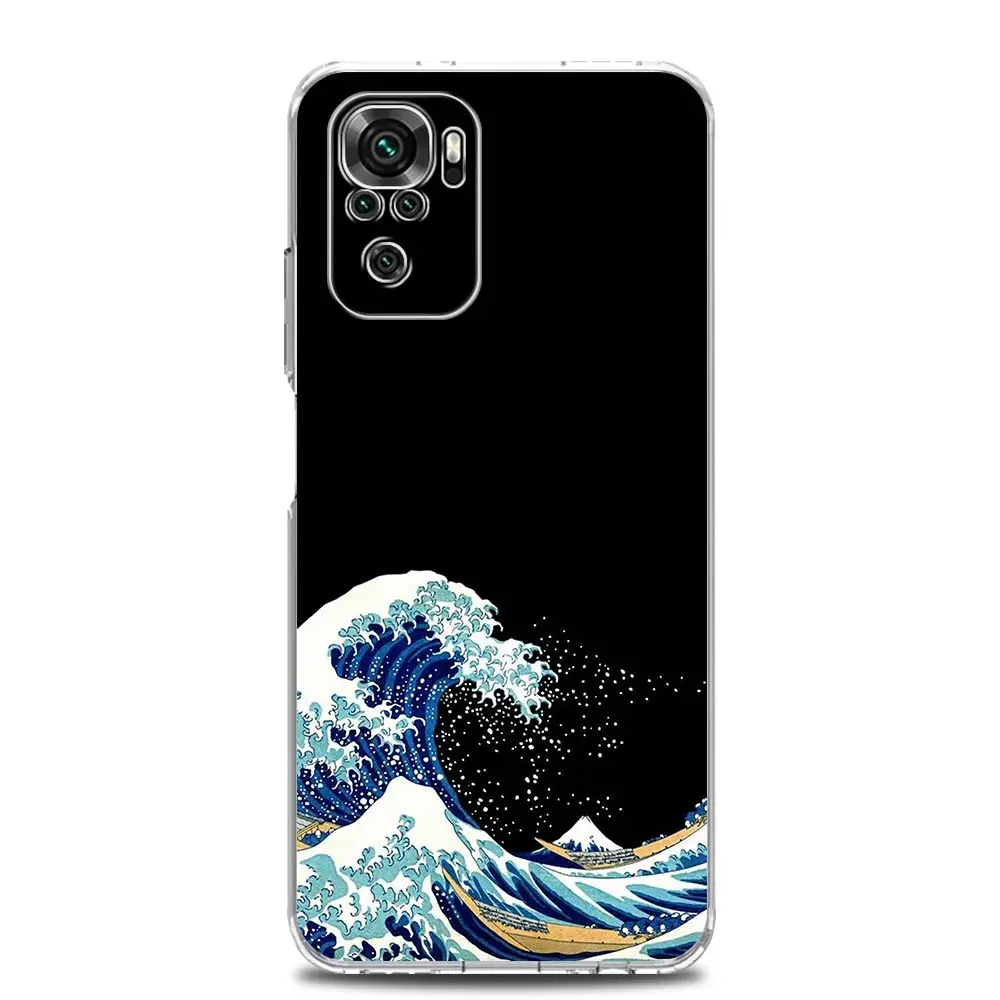 Phone Case with The Great Wave of Kanagawa Design