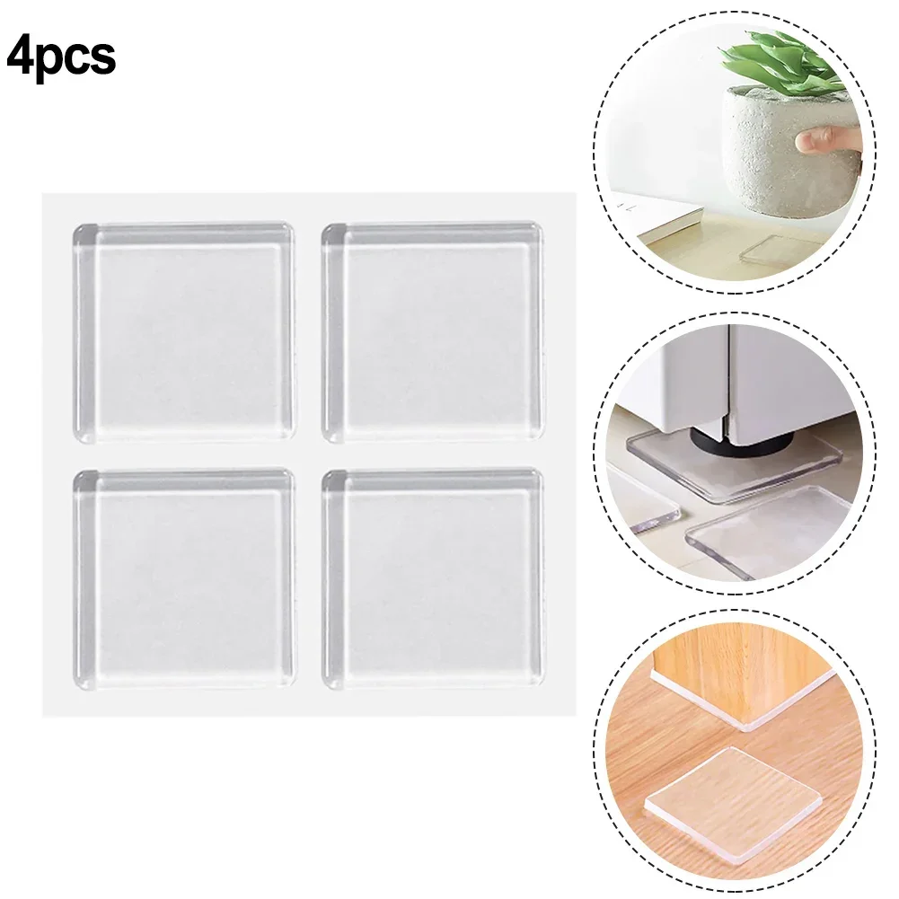 Washing Machine Pads Anti Vibration Shock Absorbing 4pcs/Set Silicone Non-Slip Noise Reduction 4cm