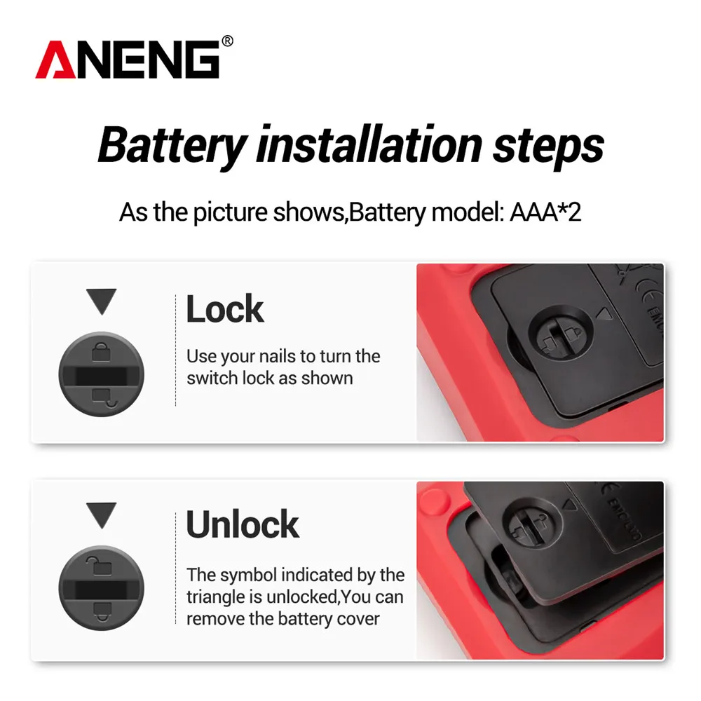 Digital Multimeter Mini Digital Multimeter Tester ANENG M118A Non-contact Induction AC/DC Voltage Current Capacitance True Rms Auto