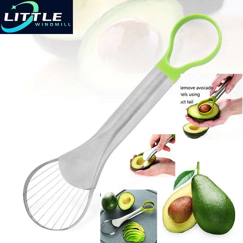 In Acciaio Inossidabile Avocado Cutter Affettatrice Pelatrice Coltello Pitaya Kiwi Affettatrice Pelapatate Gadget Da Cucina Accessori Frutta Verdura S