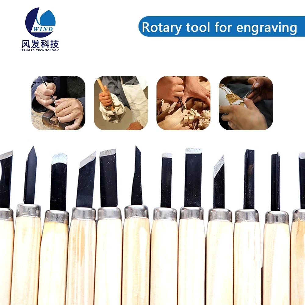 

6/10/12 Pcs Beginner's Rotary tool bits for engraving diy Carving knife wooden set tools Gouges carpentry in wood chisel Hand