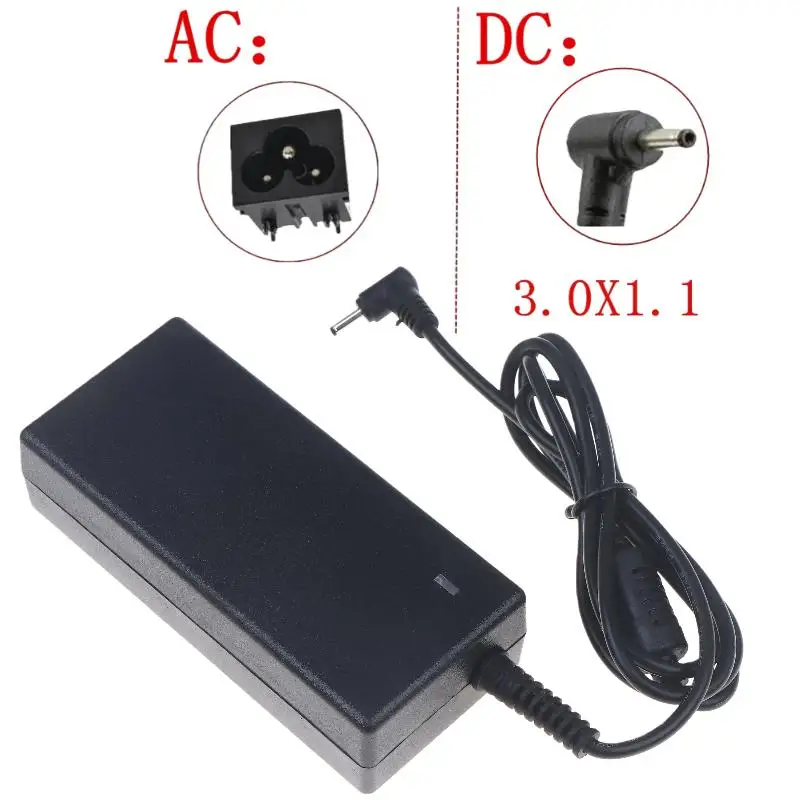 1Pcs 노트북 전원 어댑터 충전기 19V 2.37A 45W 3.0*1.1mm AC Acer A13-045N2A S7 S7-392/391 V3-371/372 V3-371-52PY/30FA