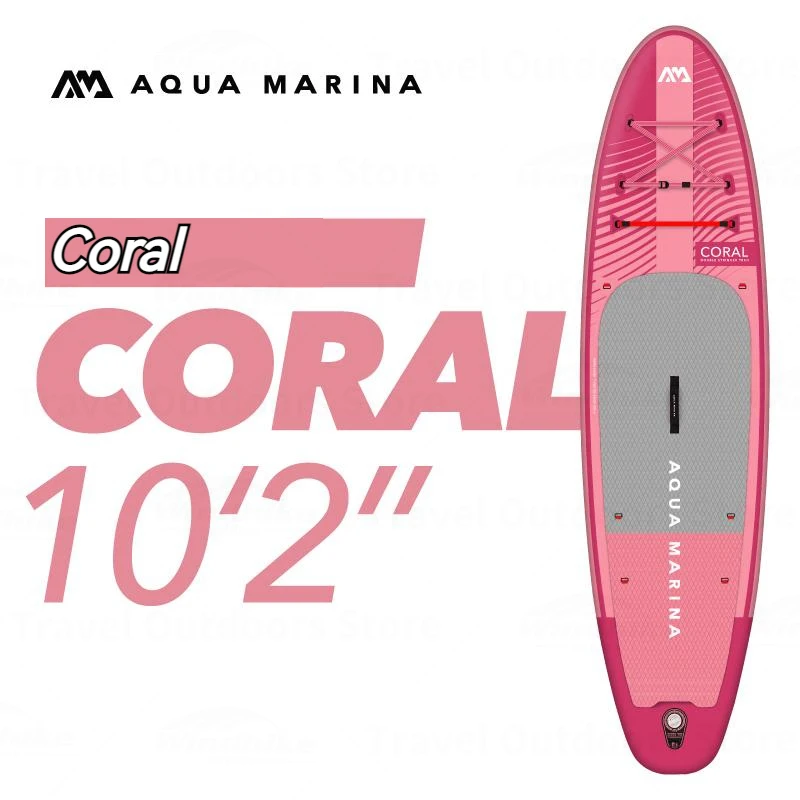 Aqua Marina Coral Sapboard Gonfiabile Ultraleggero Cuscinetto 130Kg Pink Sup Board Stand Up Paddle Board Accessori Per Il Surf Tavola Da Yoga