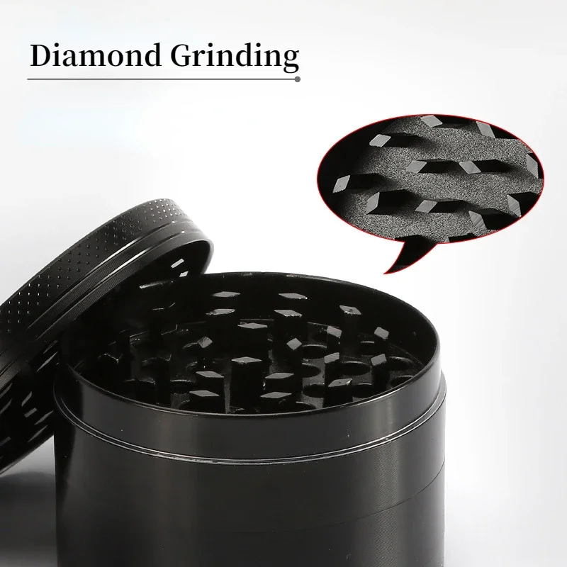 Herb Grinder Tobacco Grinder Tobacco Smoking Accessories Smoking Accessories 40mm Zinc Alloy Smoke Grinder 4 Layer Tobacco Grinder Herb Kitchen Accessories Mini Cute Cigar Processing Shredder