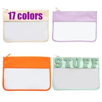 Toiletry Organizer Waterproof PVC Travel Cosmetic Portable Bag Transparent Zipper Storage bag  Female Wash Makeup Snacks Bag 1