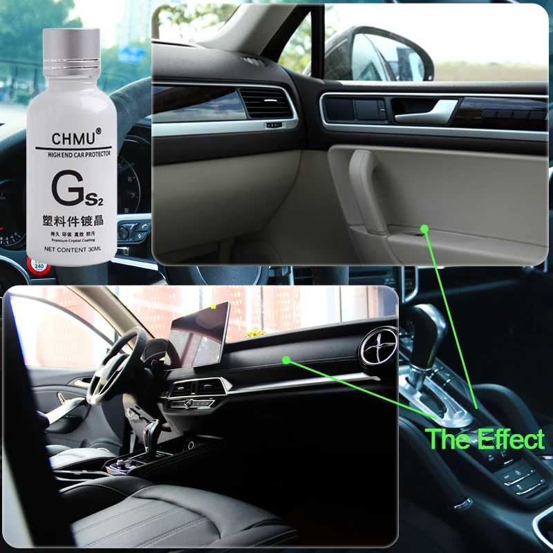 Plastic Parts Refurbish Agent 30ml Coating Paste Maintenance Car Cleaner Plastic Parts Retreading Agent Automotive Interior Part
