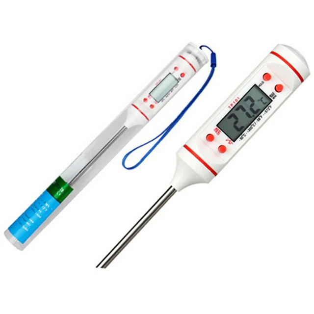 LCD Digital Thermometer For Candle Soap With 15cm Long Stainless