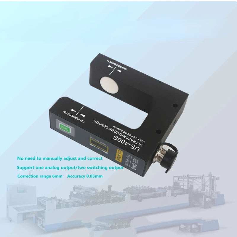 

Free Shipping With Cable 1PC Ultrasonic Edge Sensor Us-400s Ultrasonic Sensor ultrasonic electric eye correction