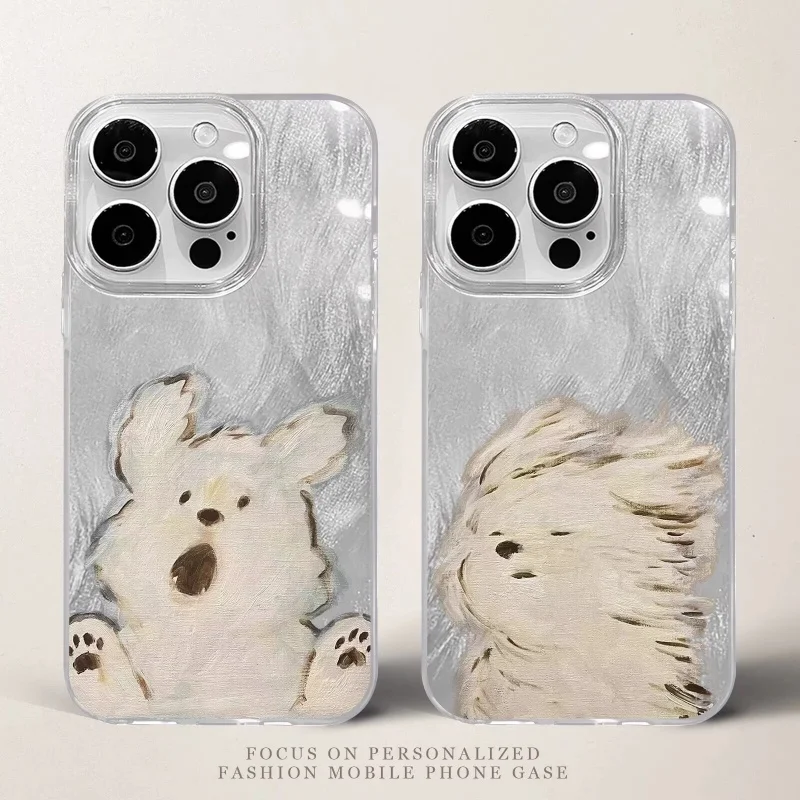 Cartoon Puppy Cute Dog TPU Phone Case Cover