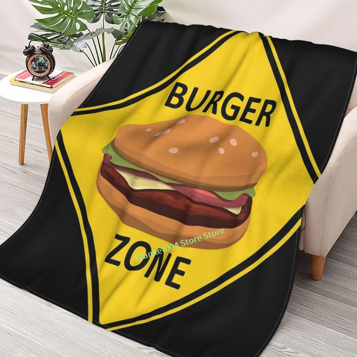 

Burger Zone - Hamburger Cheeseburger Burger Fast Food Lover Shirt Throw Blanket 3D printed sofa bedroom decorative blanket