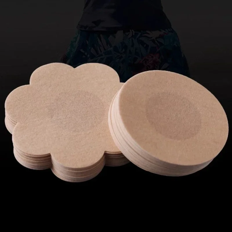 Silicone Nipple Cover Disposable Nipple Cover Breast Nipple Covers Breast Sticker 10-200pcs Nipple Cover Stickers Women Breast Lift Tape Pasties Invisible Self-Adhesive Disposable Bra Padding Chest Paste Patch