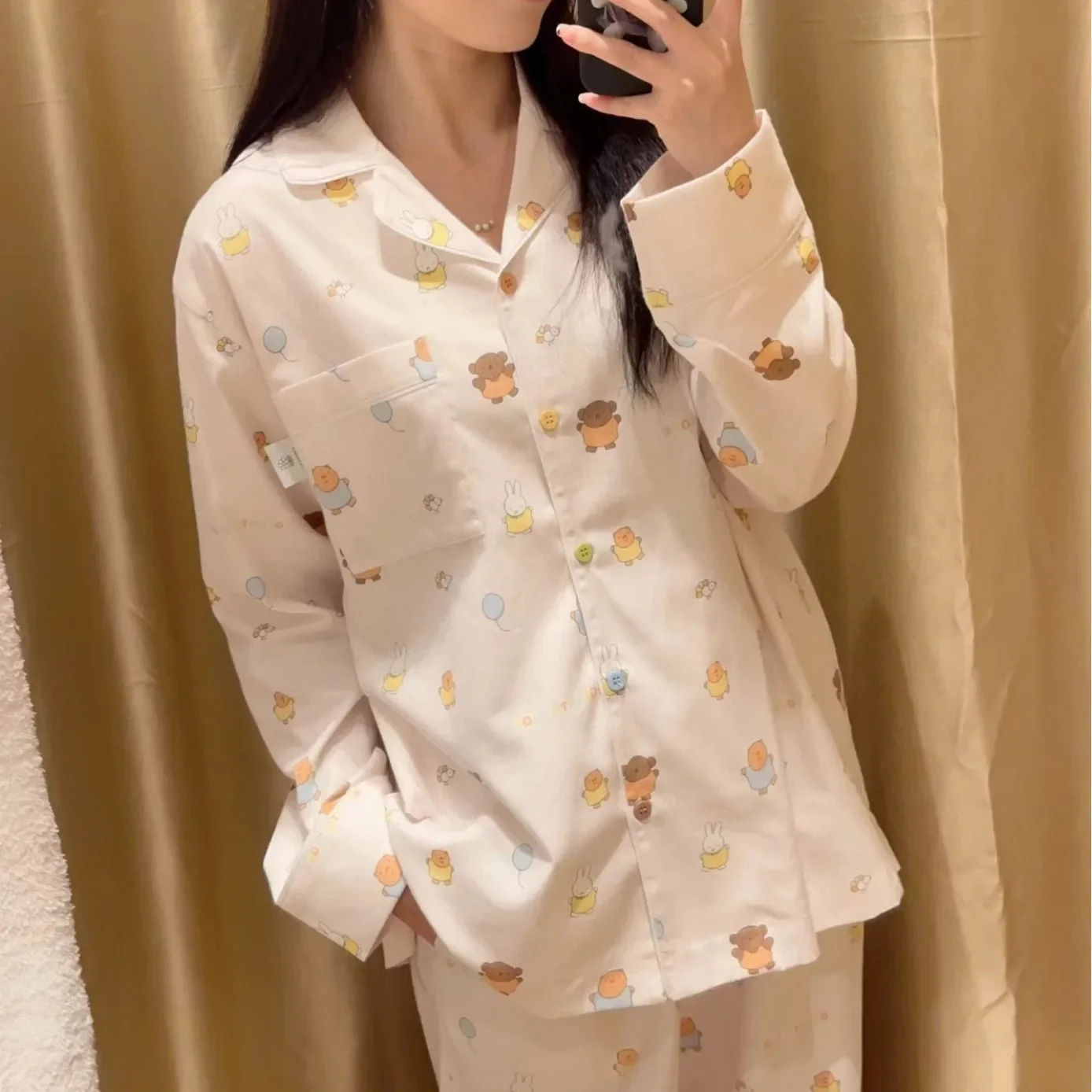 Women's Pajamas Sleepwear Room Wear Ladies Cotton POLYESTER - Image 3