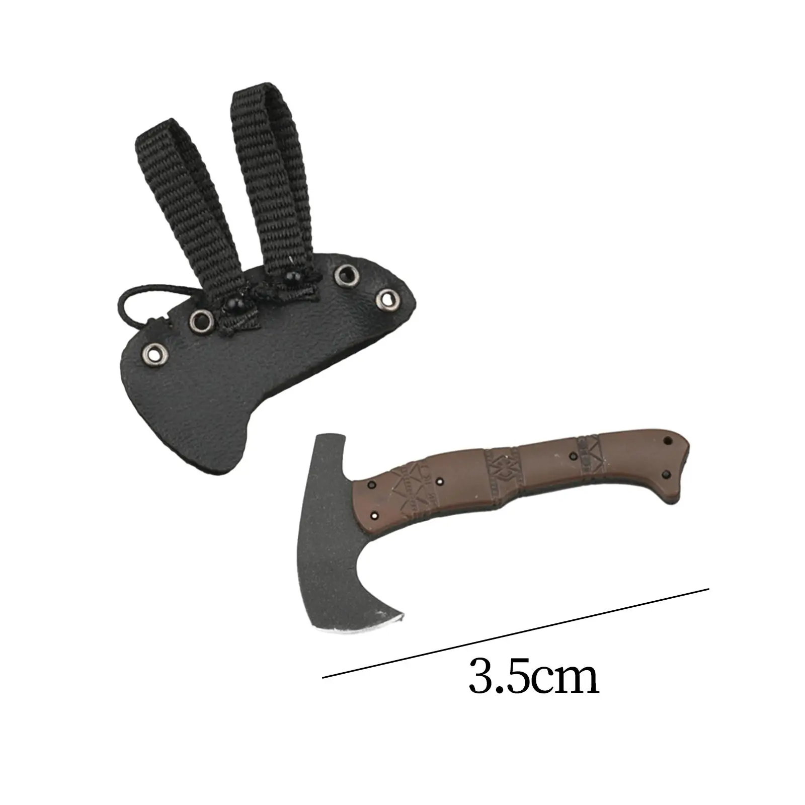 1:6 Hatchet Toy 1/6 Scale Axe Model Play House Decorative Miniature Ornament Mini Axe for Club Presents Bedroom Kids Children