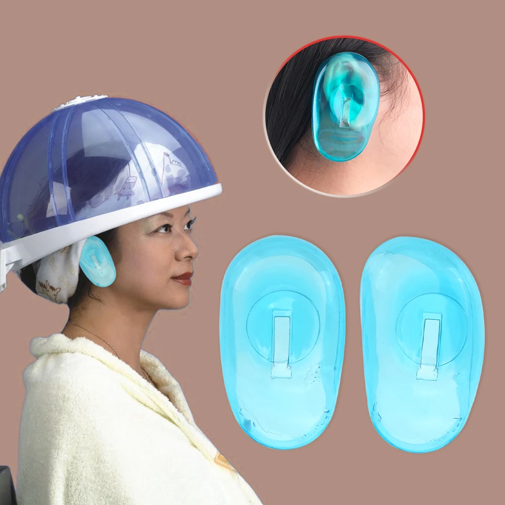 1Pair Hairdressing Silicone Ear Cover Ear Protection Hair Dye Shield