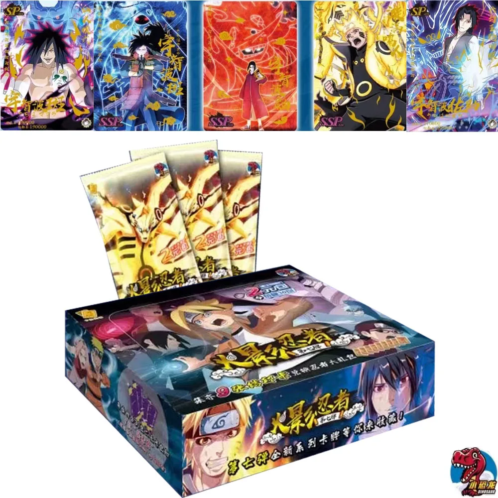 

Naruto Cards HY-0702 Special offer Booster Box Uzumaki Uchiha Sasuke Tcg Carte Haruno Sakura Hatake Kakashi Game Children Gift