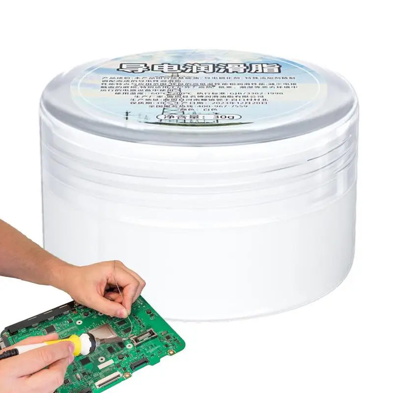 Electrical Contact Grease 30g Multi-Function Grease Electrical Dielectric Gel Improves Current Electronics Lubricant silicone grease lubricant silicone grease grease lubricant electric grease