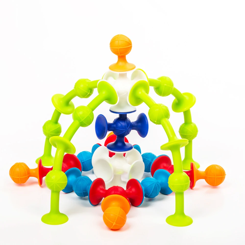 Building Blocks Assembled Sucker Suction Cup Funny Construction To #KY 