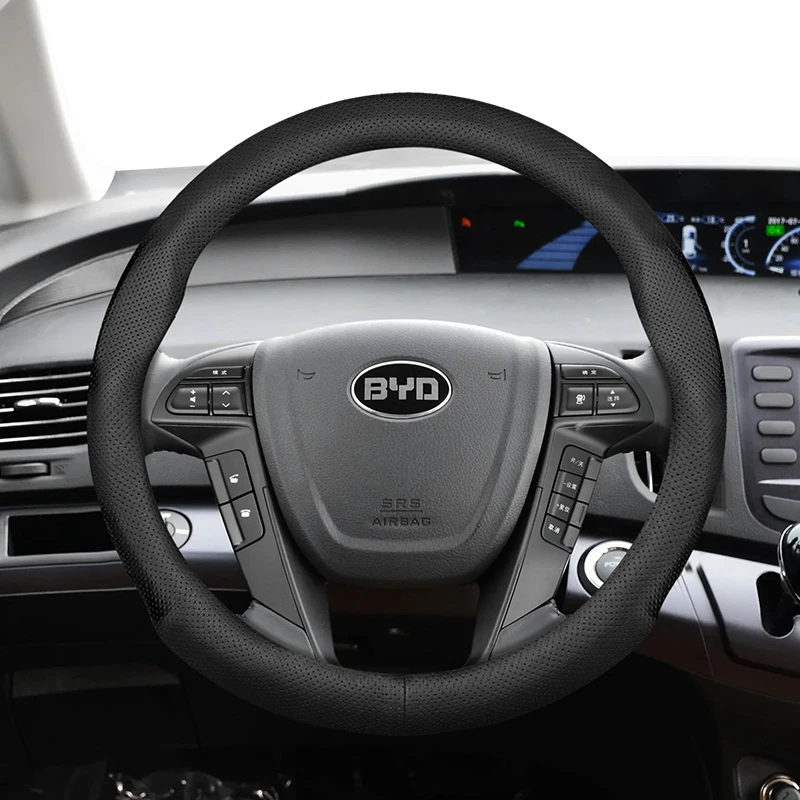 Steering Wheel Cover For BYD Fit Dolphin Mini Seal Atto 3 Song Plus Pro King F3 Shark M6 Seagull
