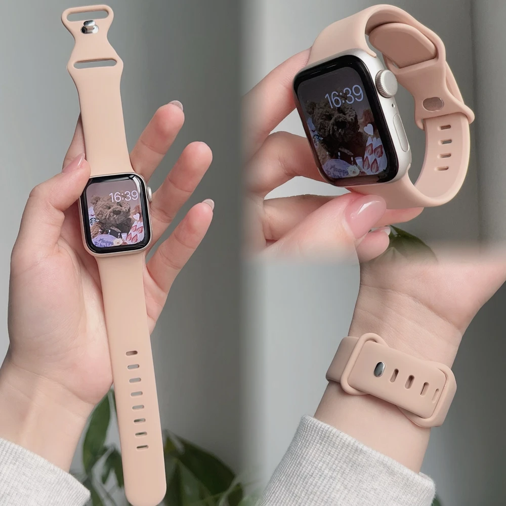 Elegant Silicone Loop Watch Band for Women - Assorted Sizes