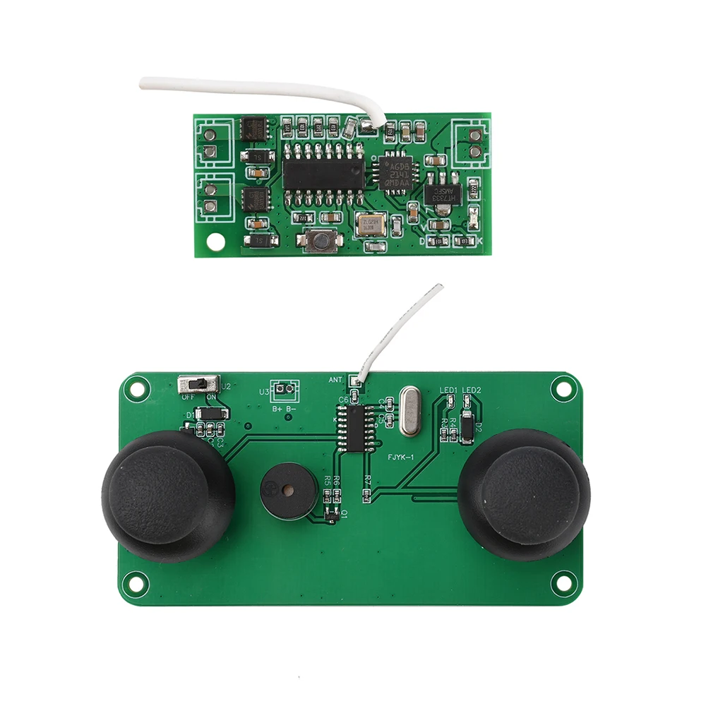 Kit carte de vol RC 2.4GHz montré avec antenne et câbles pour assemblage planeur