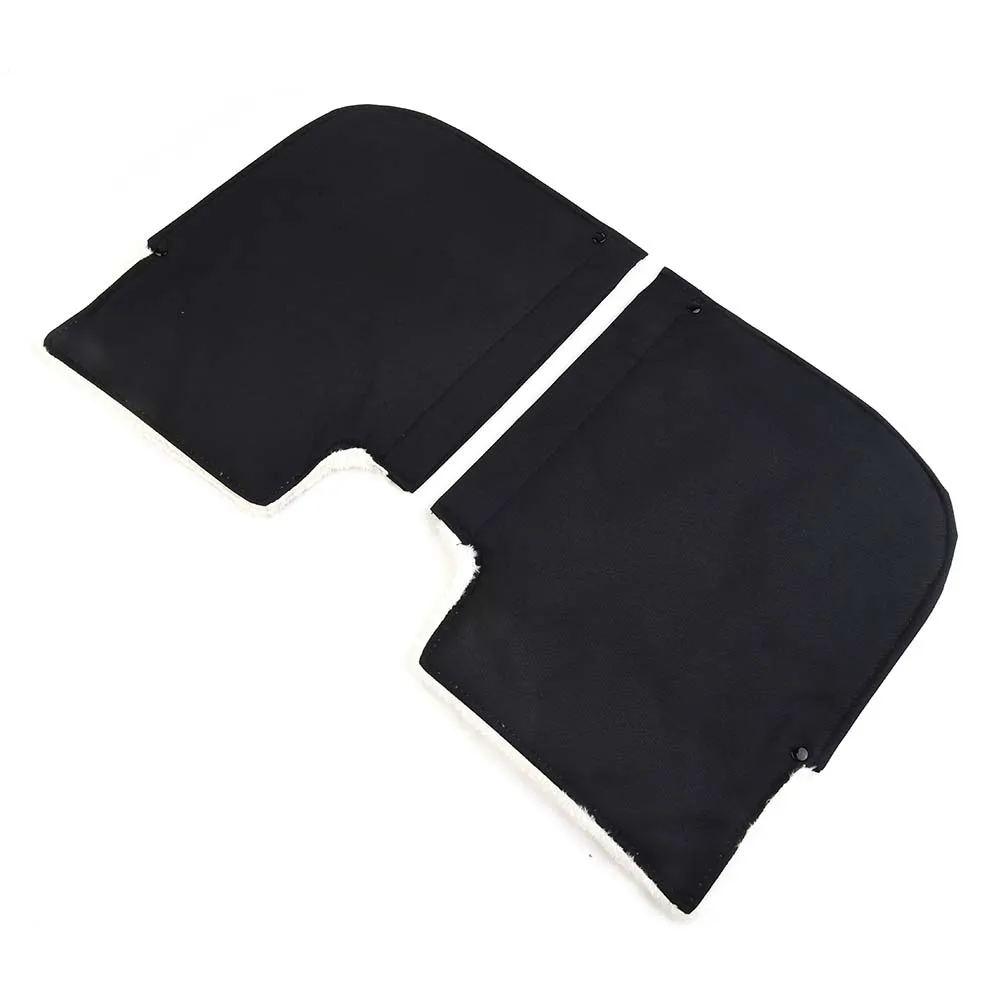 

A Pair Motorcycle Grip Cover Cold Protection Gloves Plus Velvet 600D Oxford Cloth Lambskin Black Motorcycle Handlebar