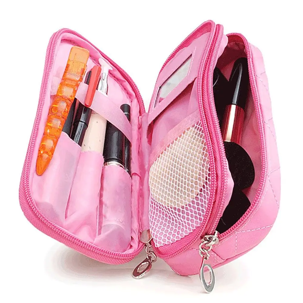 Modische doppellagige Make-up-Tasche mit großer Kapazität, multifunktionale Aufbewahrung, Kosmetiktasche, tragbarer Reise-Organizer, Kulturbeutel – Detail 14