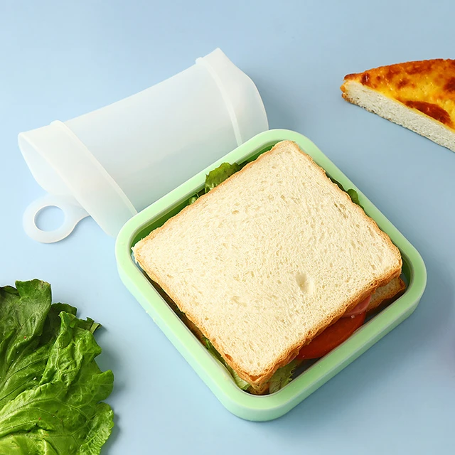 2pcs Lunch Box Set Microwavable Bento Box Kids School Food Box Sandwich  Snack Bread Box Food Storage Container With Compartment - Lunch Box -  AliExpress