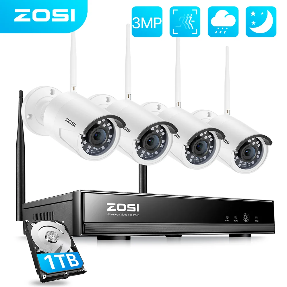 Enregistreur Vidéo DVR ZOSI 8 Canaux 1080P H.265+ - Pour Système De Sécurité Maison Sans HDD