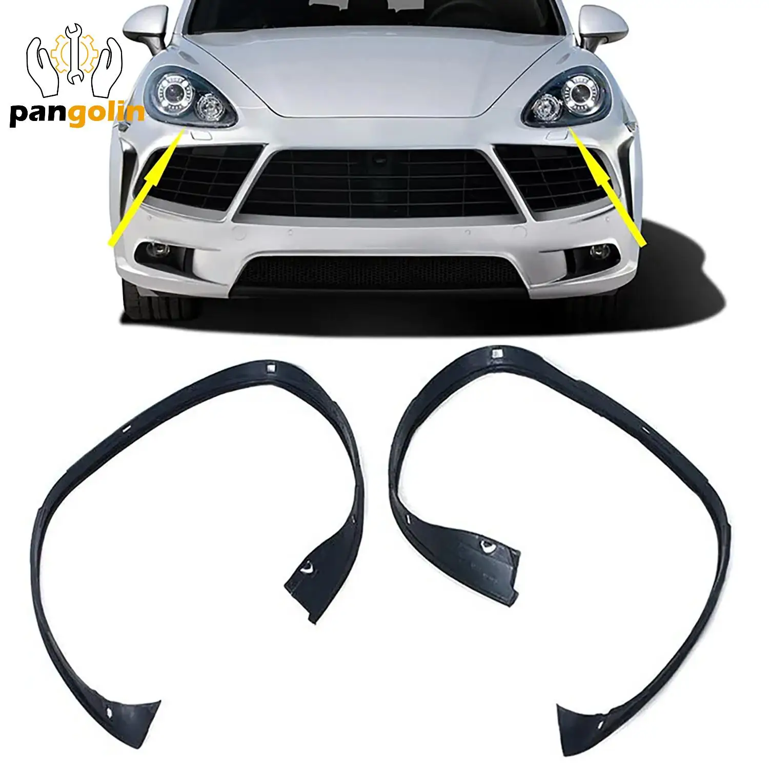 

2 шт., декоративная Резиновая лента для Porsche Cayenne 2011-2014