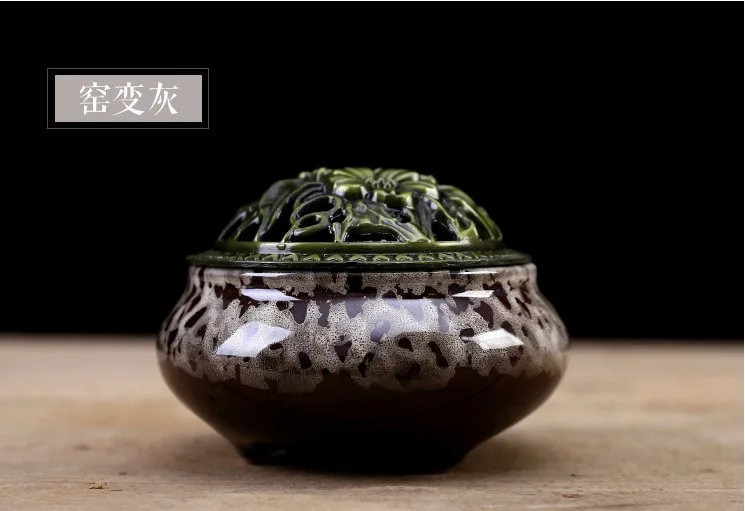 Ai velvet smoked Ai artifact bar smoked house household box ceramic aromatherapy furnace Buddhist supplies alloy