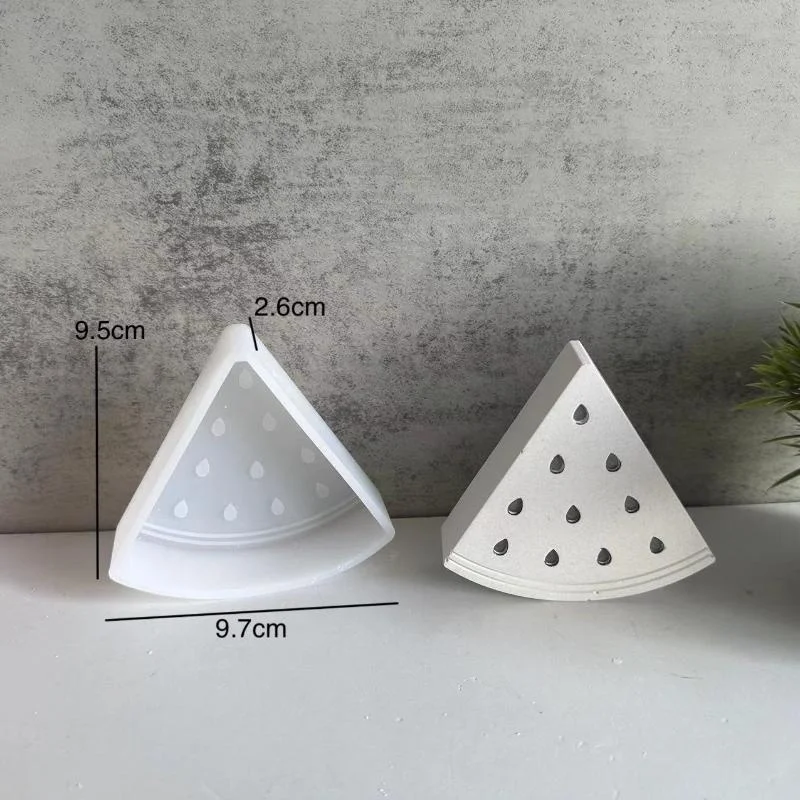 Creative Handmade Mushroom Car Mounted Silicone Molds Watermelon Fragrance Expanding Gypsum Mold Aromatherapy Candle Molds 2025