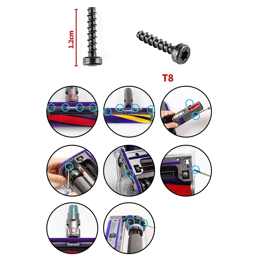 

18pcs/Set Screw Cleaning Tool Vacuum Cleaner Accessories For Dyson V6/V7/V8/V10/V11/V15/V12/DC24/DC40/DC41/DC50/DC25