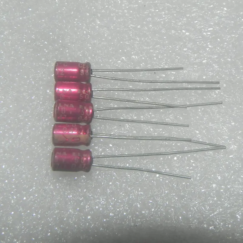 

10PCS/LOT Copper Feet Powder Robe and Red Robe 50V 0.47uf 470NF High End Grinding Machine Electrolytic Capacitor