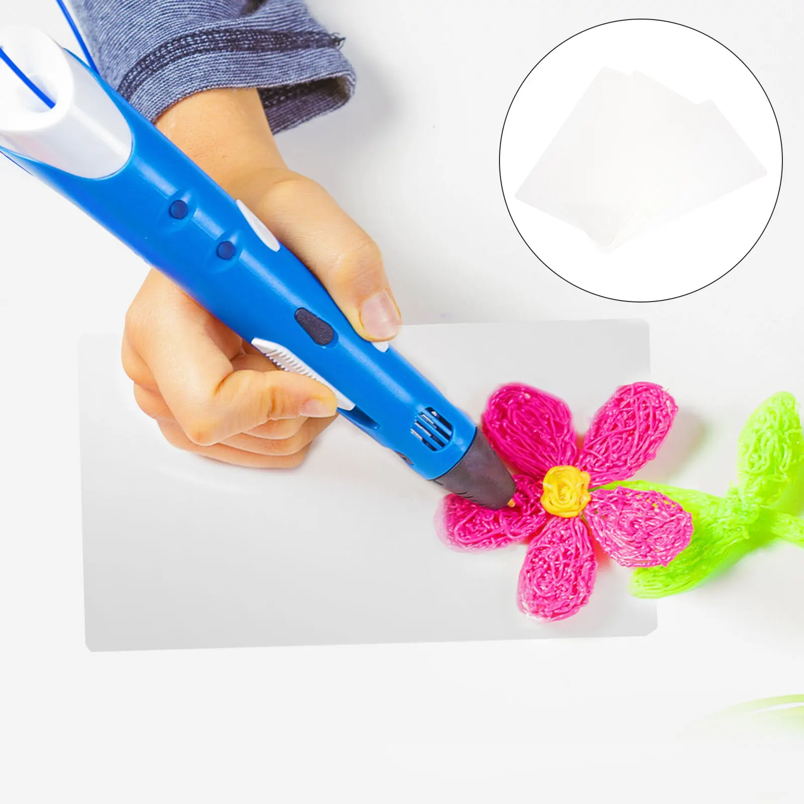 10Pcs Transparent Copy Board 3D Printing Pen Children Drawing Plastic Template Mat Stencil 3D Pen Accessories