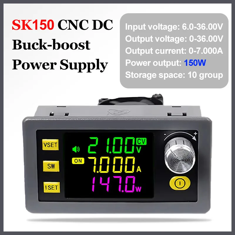 SK120/SK150 CNC DC Buck-Boost Power Supply ปรับแรงดันไฟฟ้าแรงดันไฟฟ้าคงที่คงที่โมดูลชาร์จพลังงานแสงอาทิตย์ 1