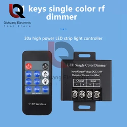 1Pcs DC12V 24V 11Key LED Single Color Dimmer RF 30A Light Controller Wireless Remote 5050 3528 SMD LED Strip Light Switch